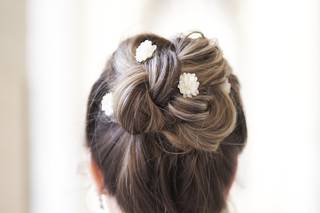 coiffure mariage chignon avec accessoire cheveux mariage