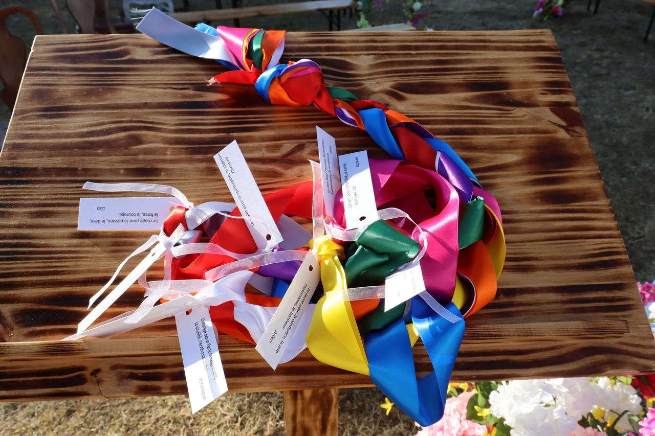 rituel rubans mariage souvenirs