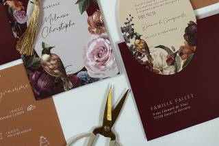 faire part invitation inspiration mariage mocha mousse, couleur pantone 2025