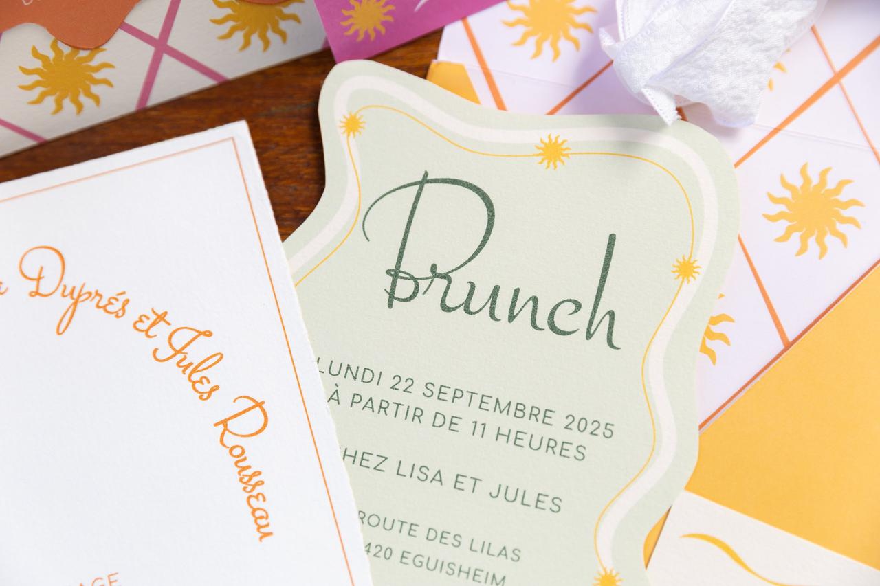Texte invitation repas mariage brunch