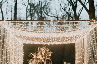 Ciel étoilé guirlande lumineuse mariage