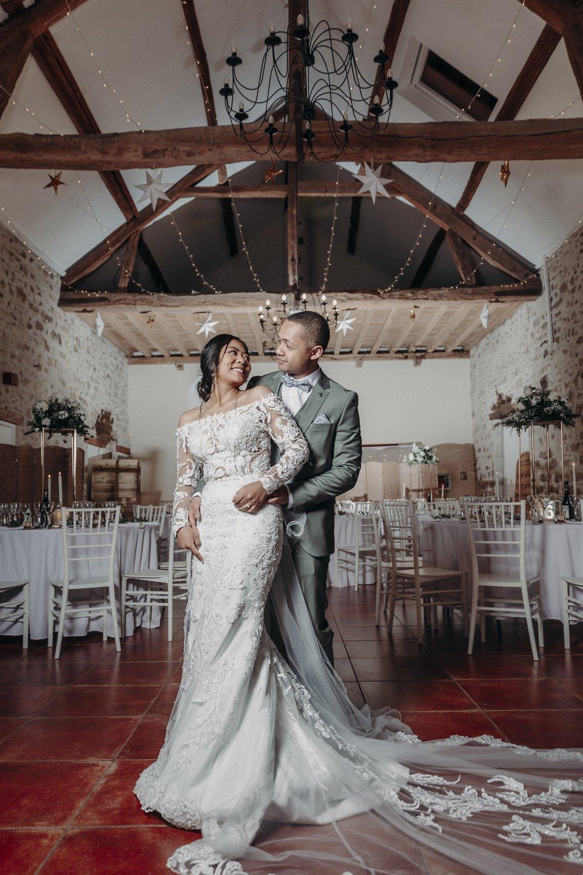 robe de mariée dentelle manches longues