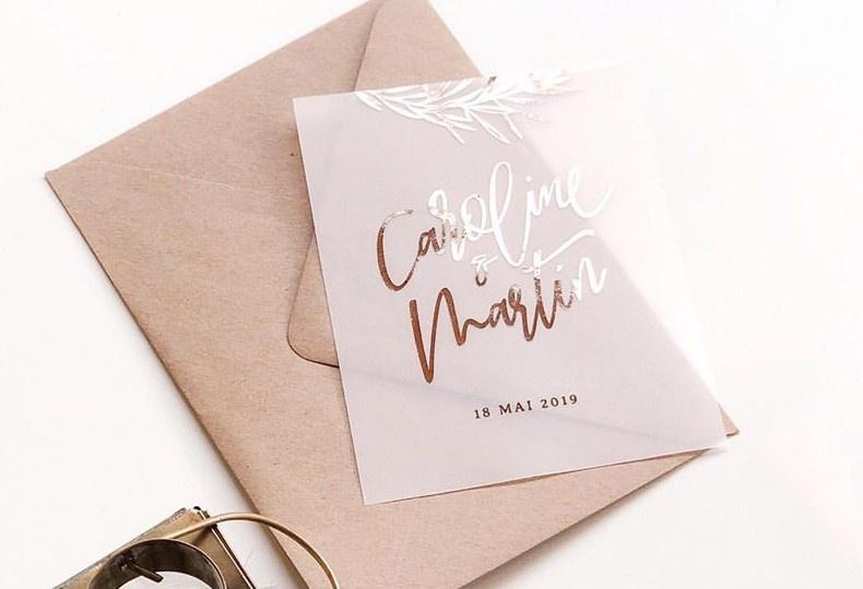 Du Papier Calque Pour Les Invitations De Mariage Jolis Mod Les