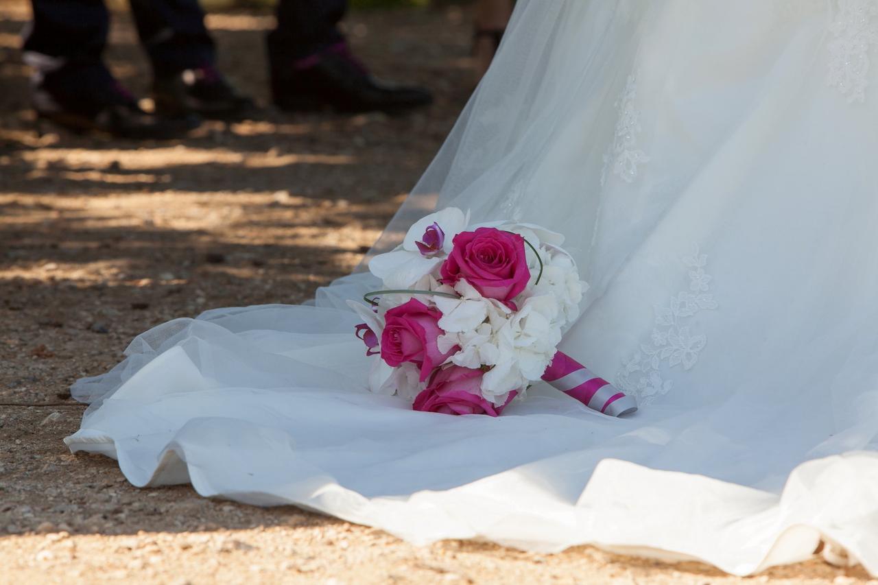 bouquet mariée original mixte