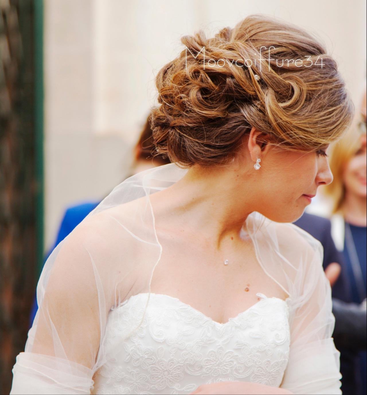 chignon bas coiffure mariage