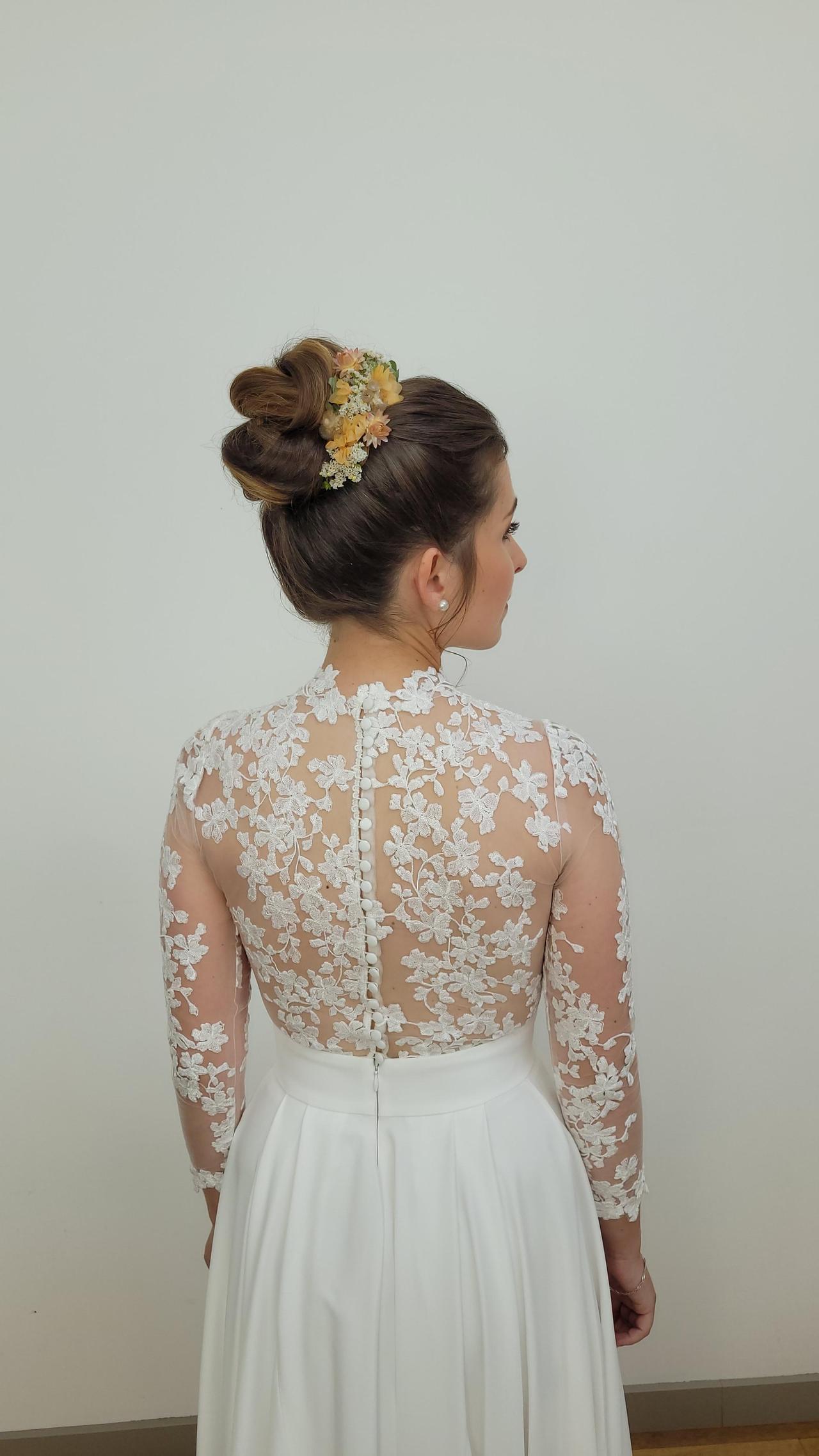 chignon mariage boheme