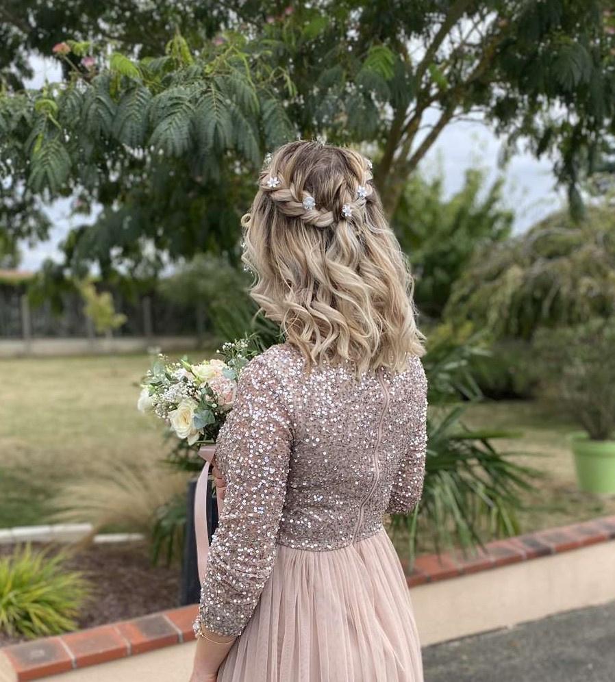 Coiffure Demoiselle D Honneur Cheveux Mi Longsnull