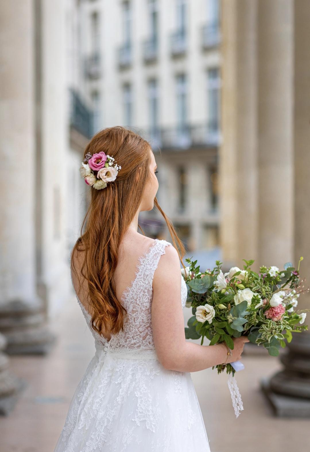 coiffure cheveux long mariage