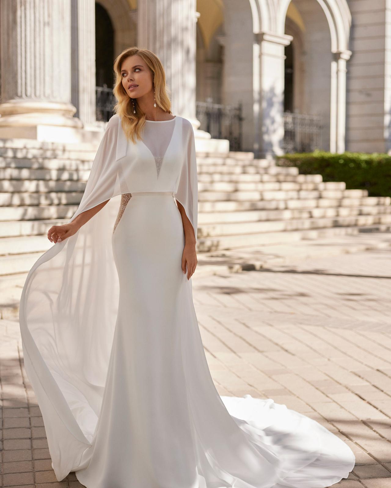 robe de mariée avec cape