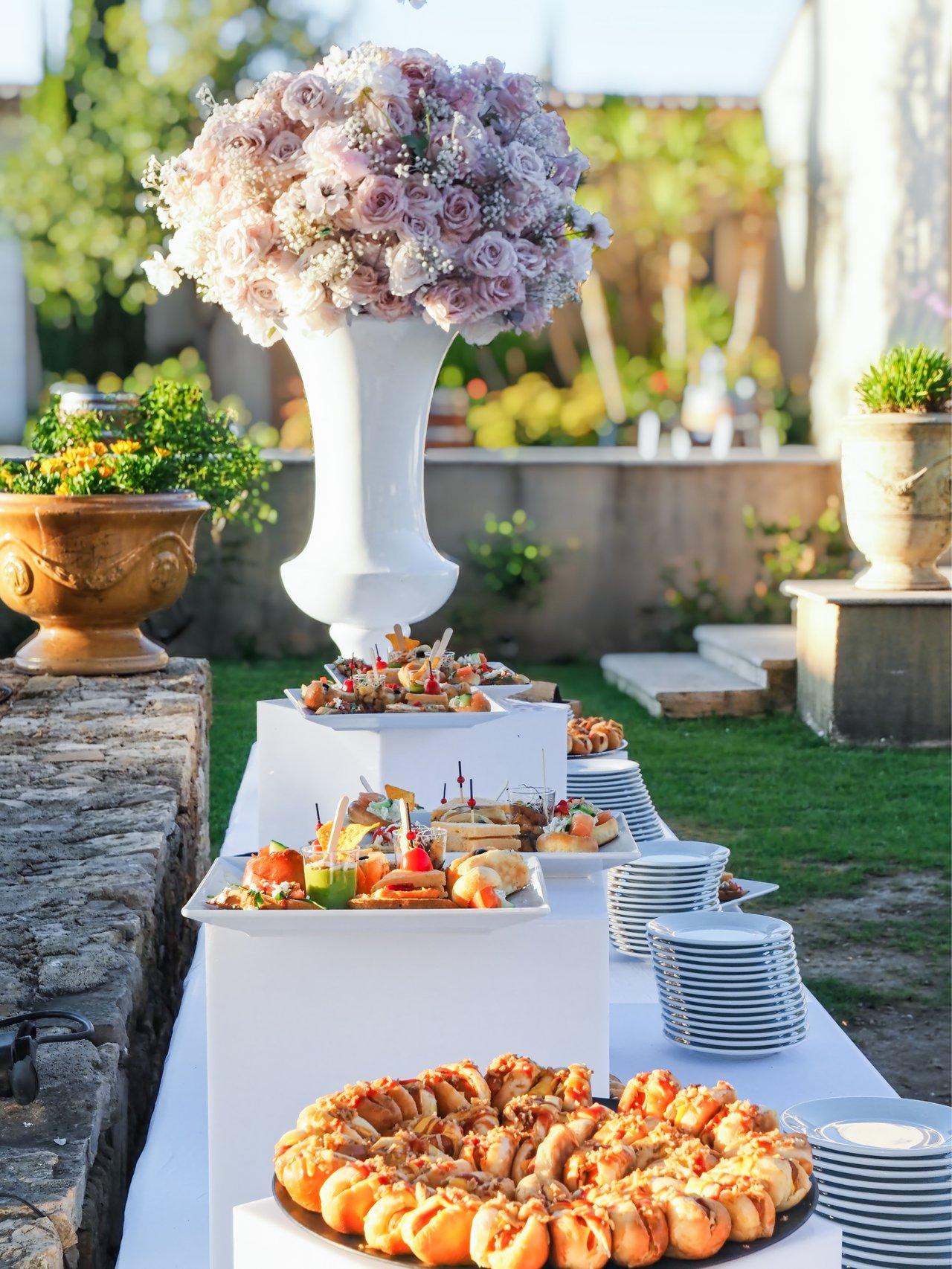 buffet mariage exterieur, petit budget