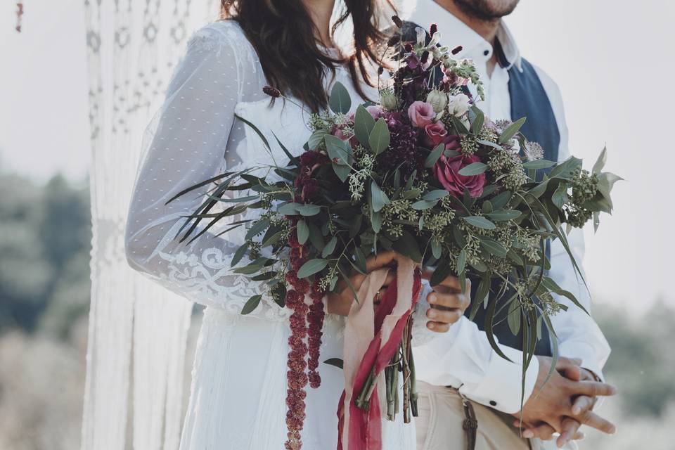 Bouquet de mariée pour mariage rural