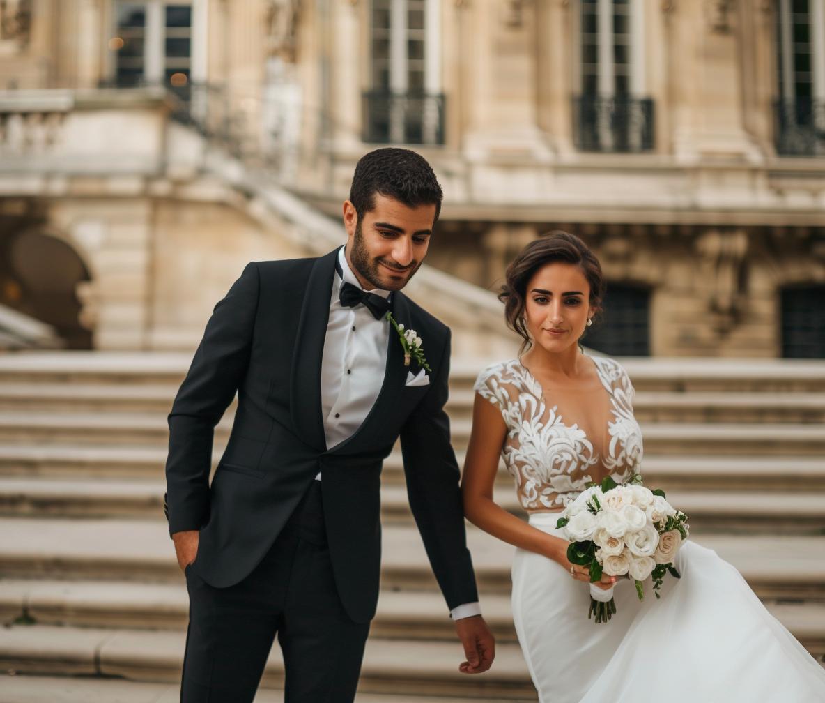 smoking de mariage pour homme noir chic