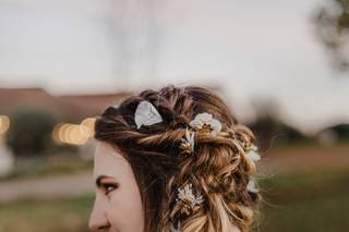 coiffure cheveux mi long mariage