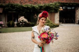 bouquet de mariée grosses fleurs