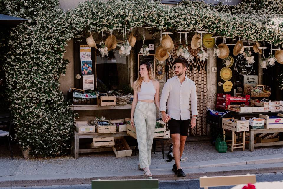 couple dans le sud de la France