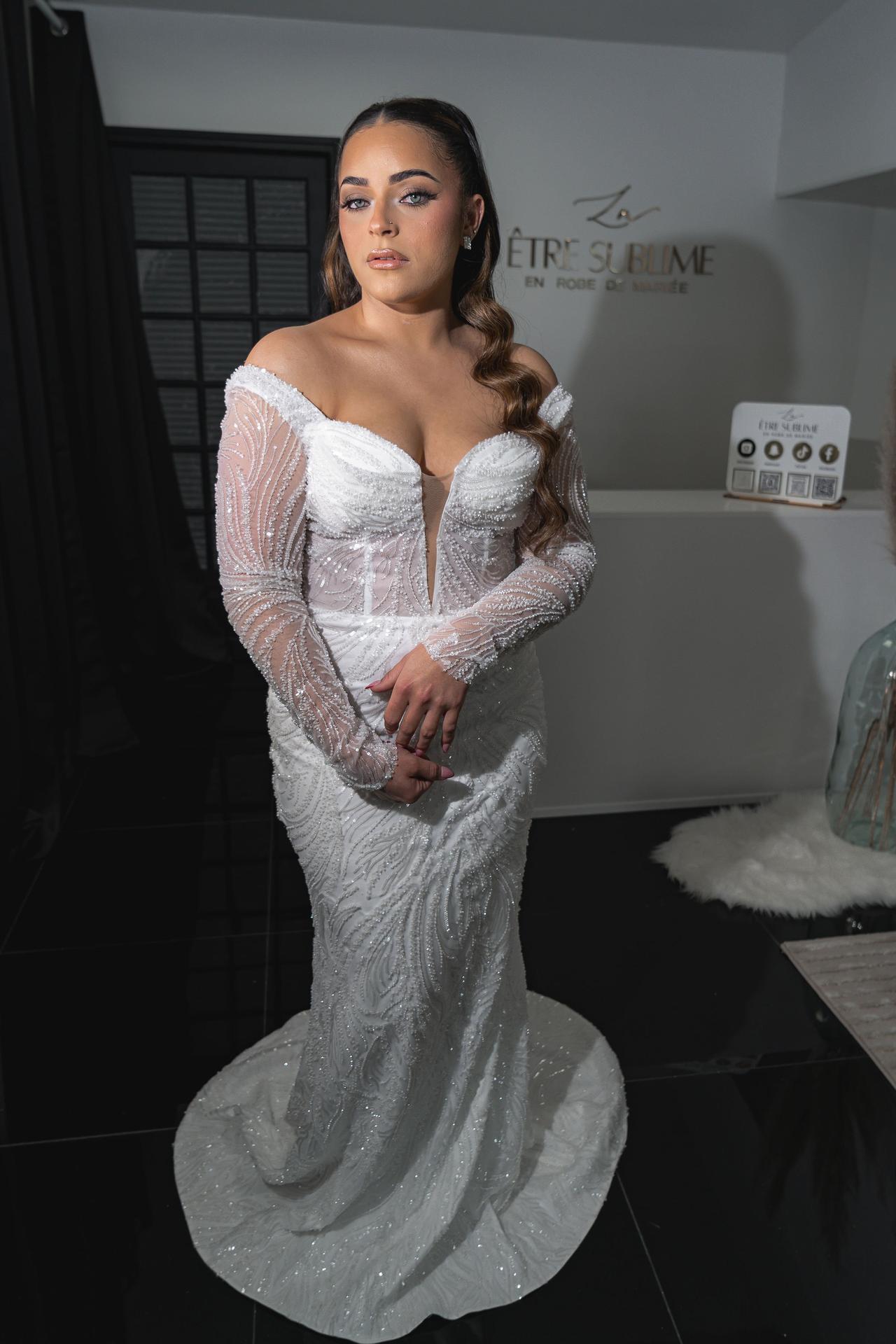 robe de mariée sirene femme ronde grande taille