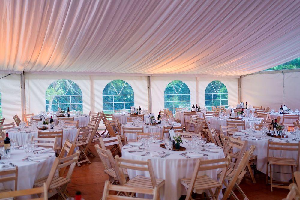 decoration  Voilages pour plafond de mariage chapiteau