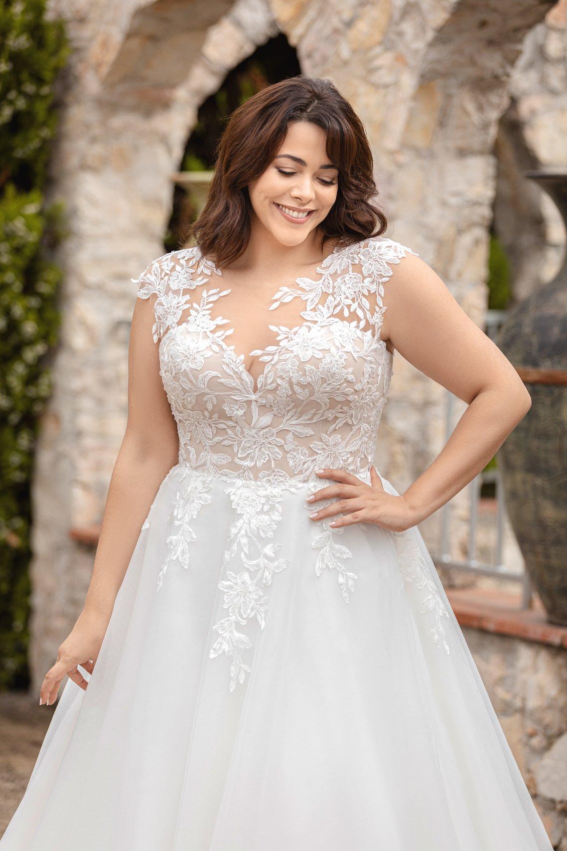 robe de mariée princesse femme ronde grande taille