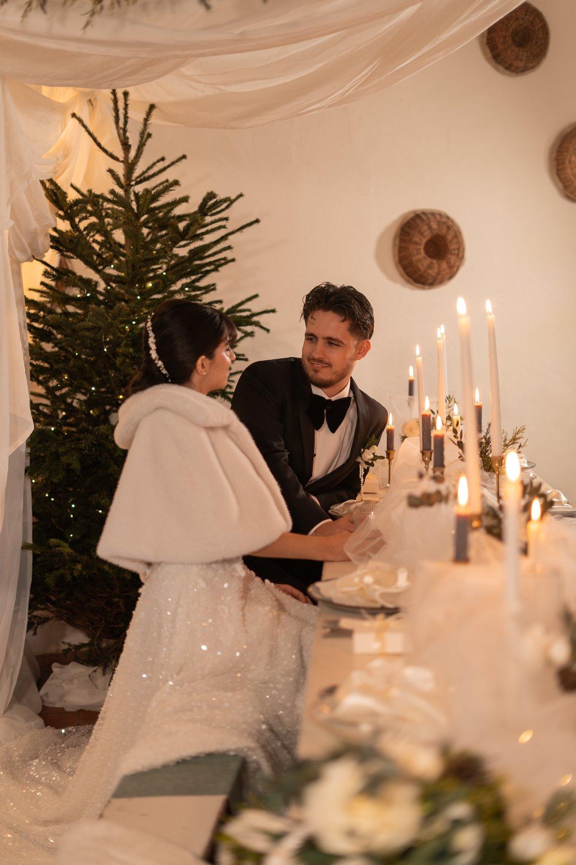 robe de mariée hiver avec cape