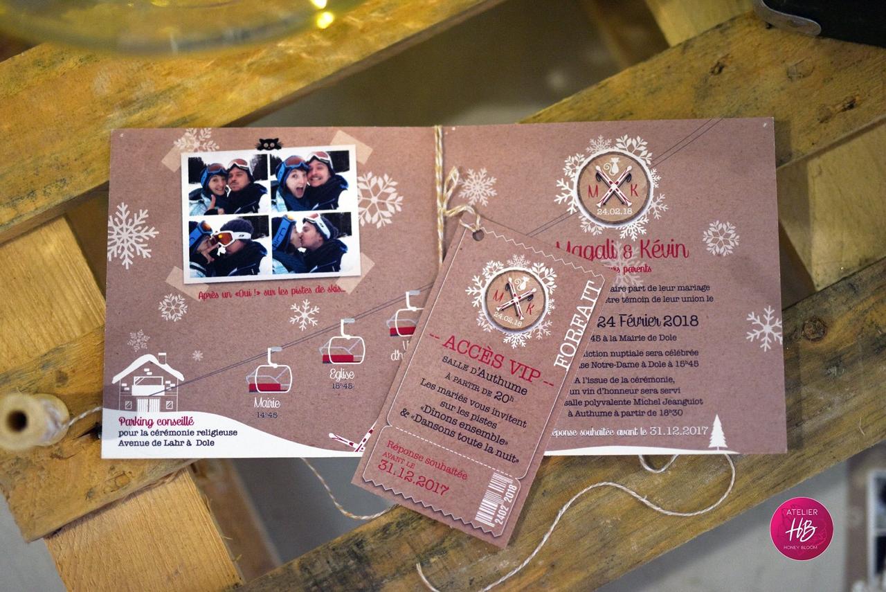 faire part mariage hiver