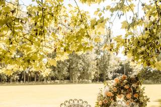 décoration cérémonie laïque mariage avec chaise des mariés et tapis