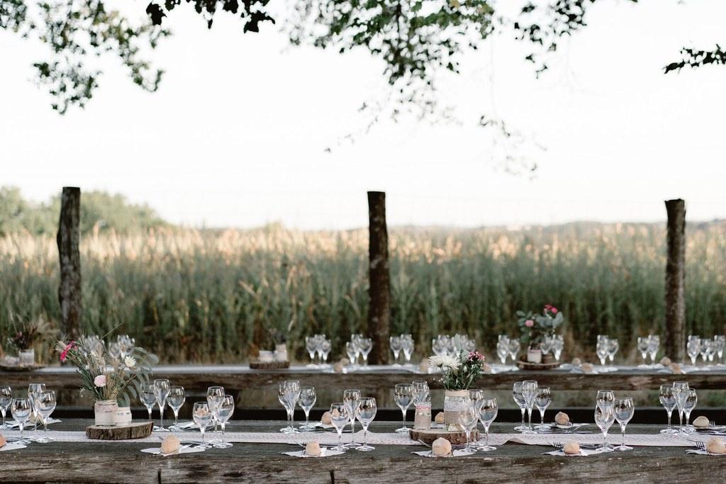 déco mariage champêtre en plein air