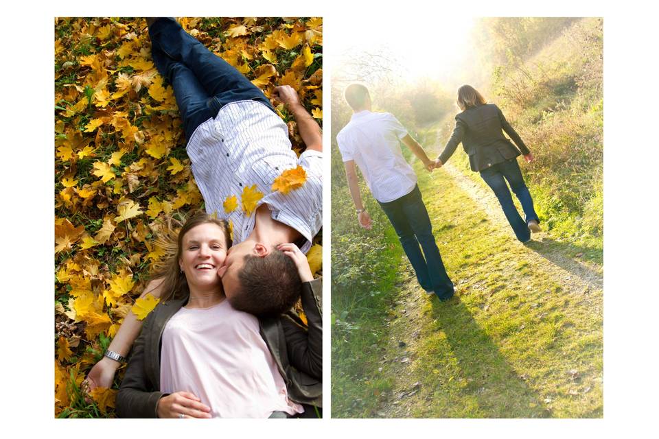 La séance d'engagement d'Annie et Sébastien