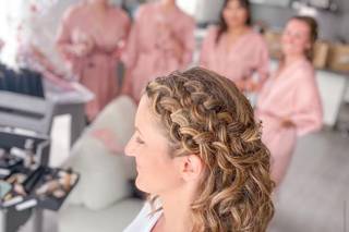 coiffure mariage bohème cheveux mi-longs