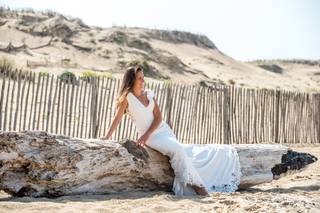robe de mariee de plage fluide