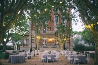 guirlande lumineuse mariage en exterieur