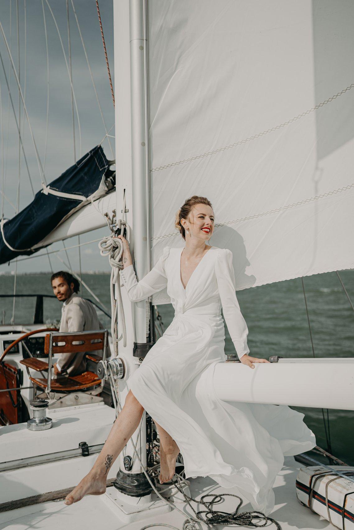 mariage original bateau