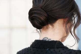 chignon bas simple coiffure mariage