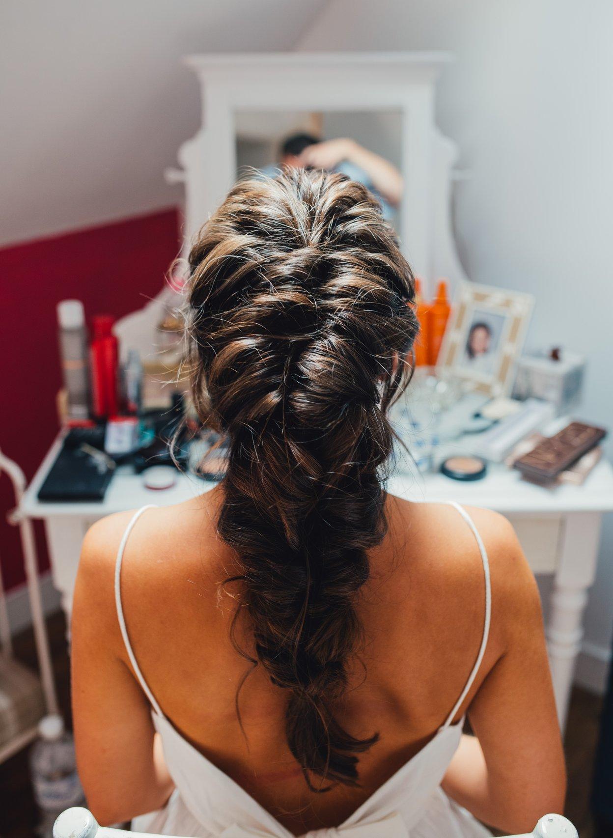 Coiffure mariage trèsse