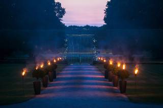 décoration lumineuse mariage torches