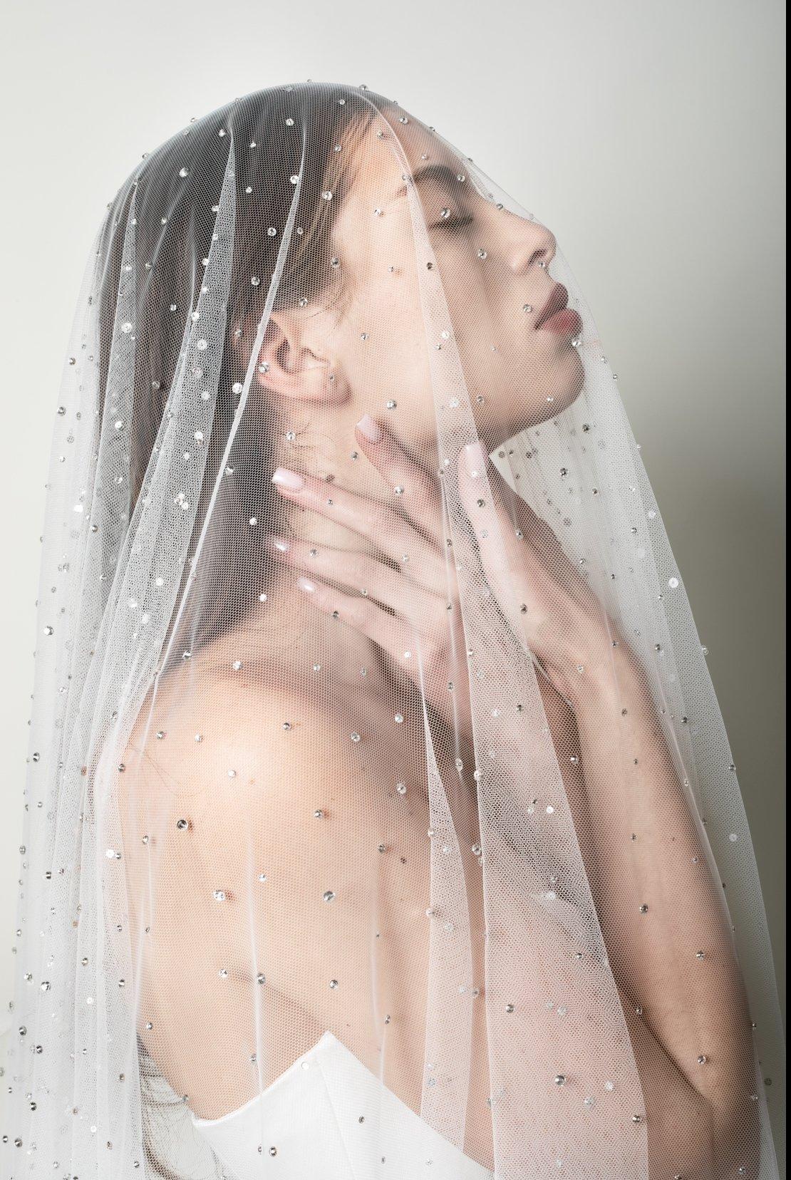 voile de mariee paillettes perles