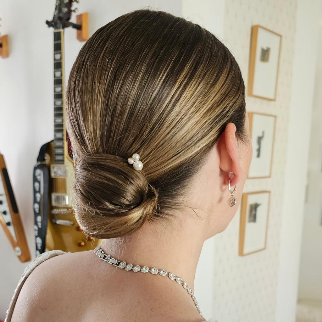 chignon bas danseuse plaqué