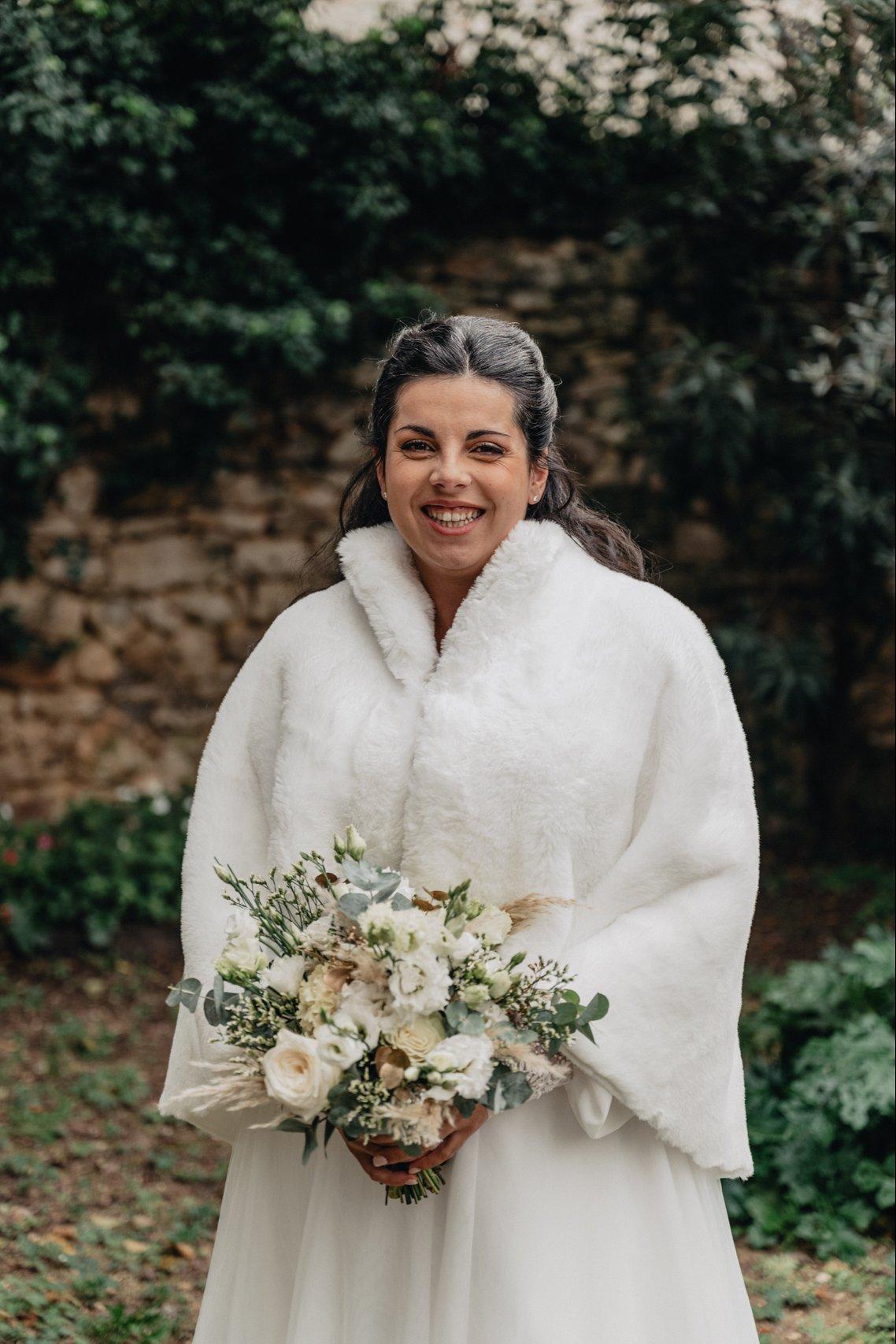mariée automne bolero