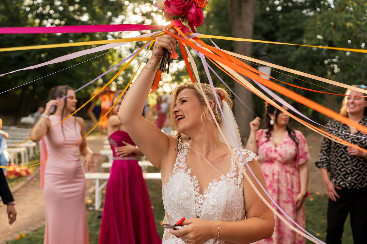 mariée rituel du ruban animation mariage