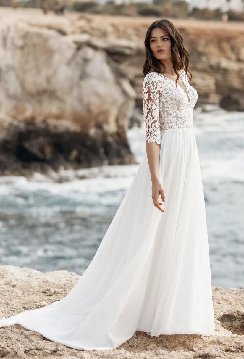 robe de mariee de plage dentelle