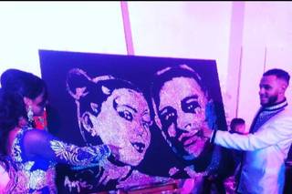 live painting animation mariage
