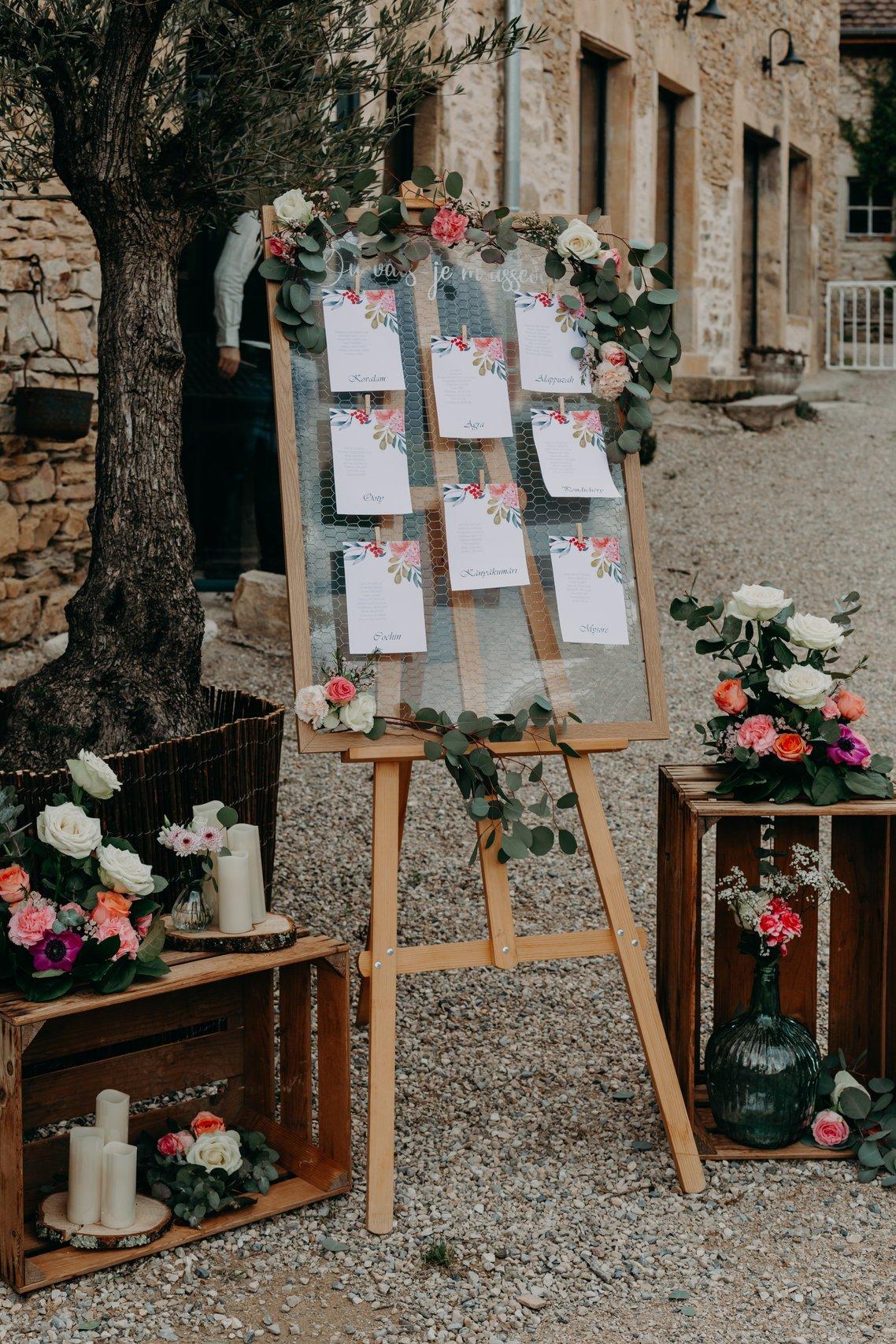 plan de table mariage décoration salle mariage