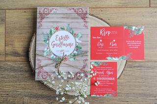 faire part mariage hiver noel