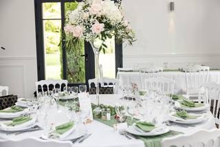 decoration table ronde mariage champetre
