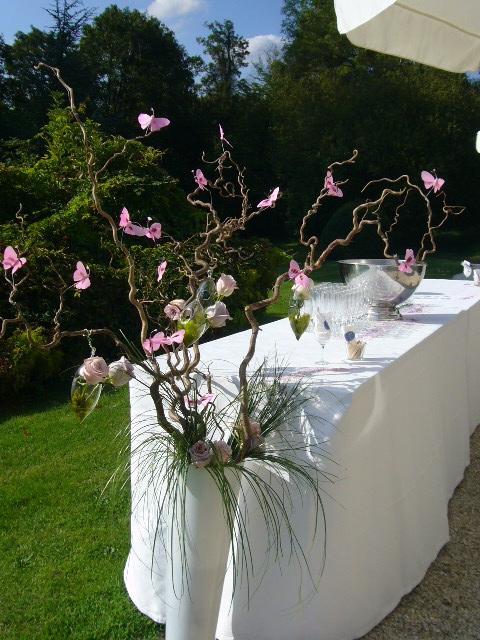 decoration mariage exterieur buffet