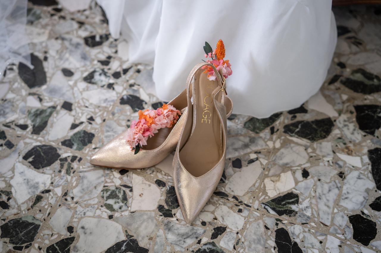 talon de mariage mariee