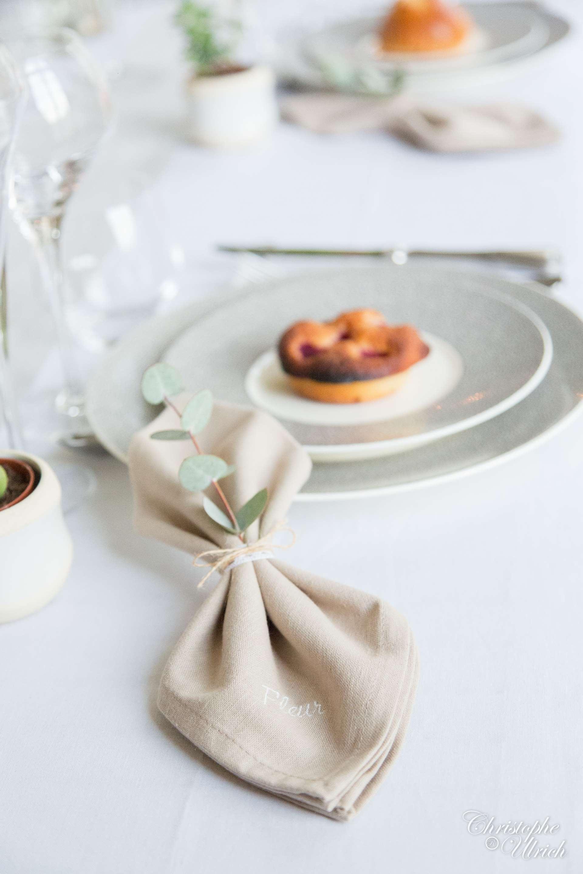 Pliage Serviette Mariage Champetre