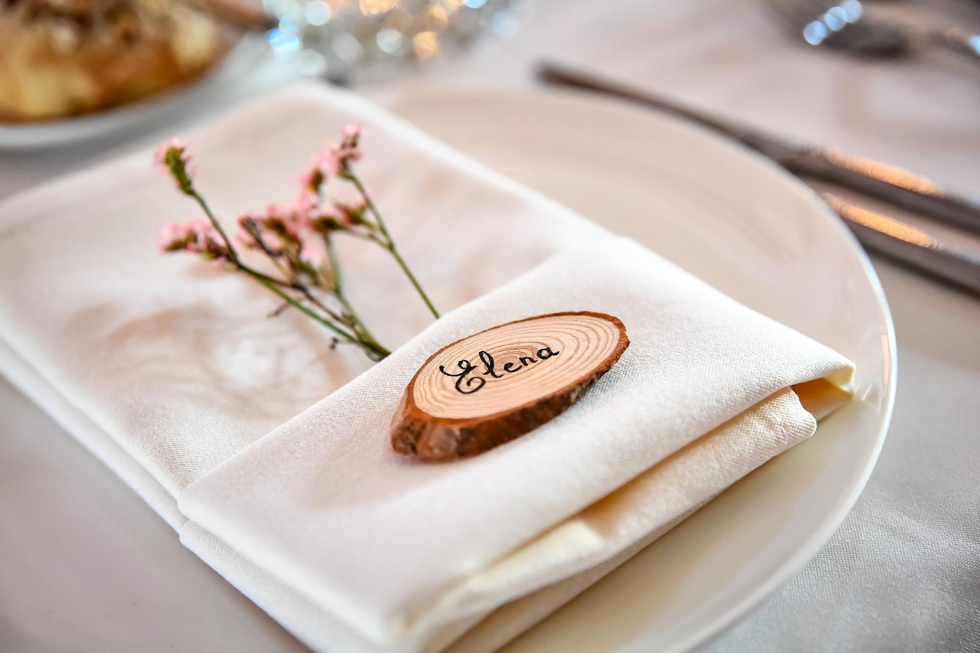 Pliage Serviette Mariage Champetre