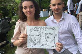 live painting animation mariage  caricature