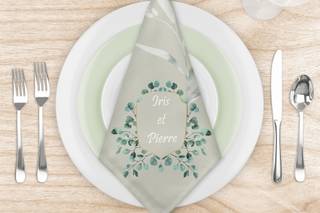 Pliage serviette mariage boheme chic