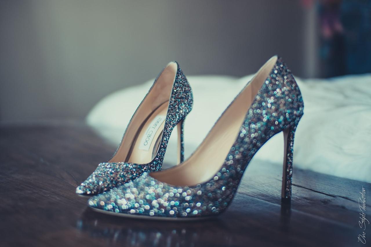 chaussure de mariage femmeescarpin paillettes chic